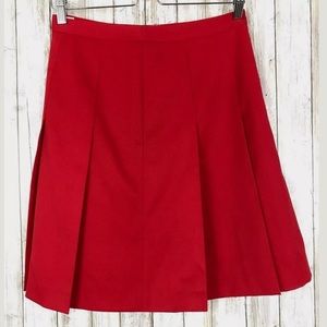 ab.f.z Pleated Skirt SZ S/M Vibrant Red Korean